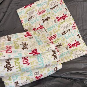 Cozy Christmas Flannel Full Bed Sheet Set